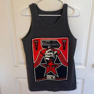 Obey graphic tank